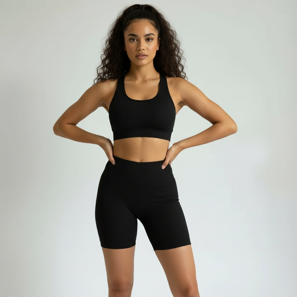 Sports Bra and Shorts Set