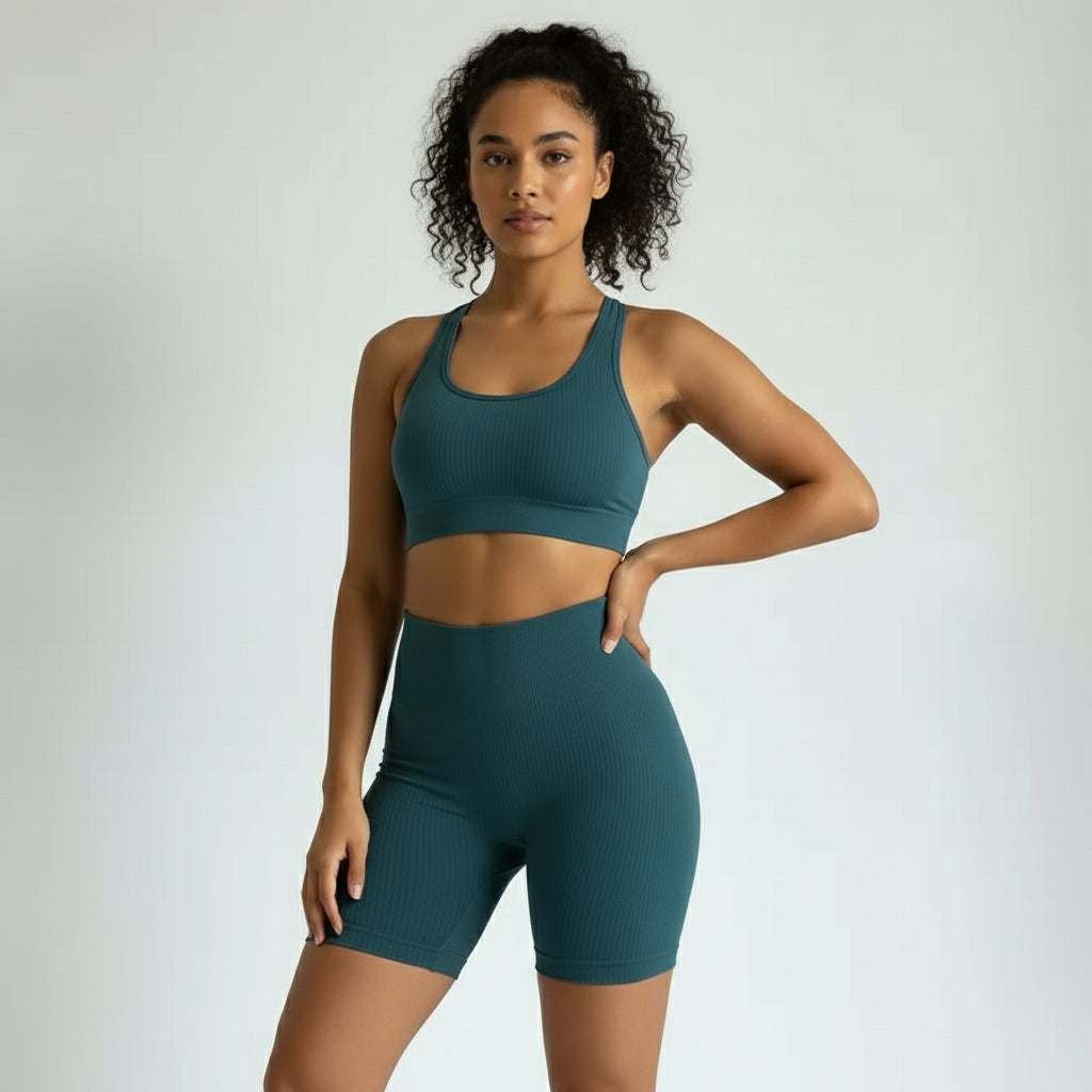 Sports Bra and Shorts Set