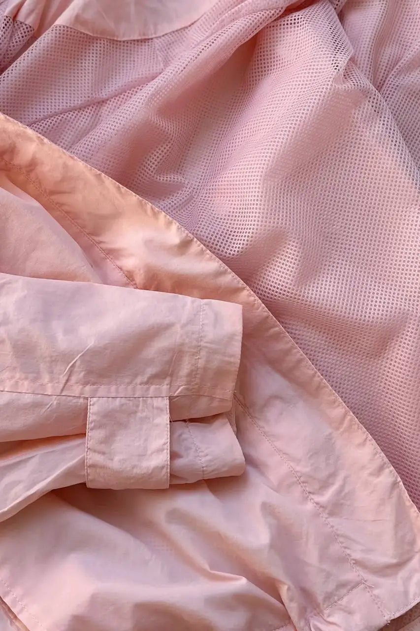 Windproof Stand Collar Jacket Women's Outdoor Casual Hooded Thin Coat Jacket